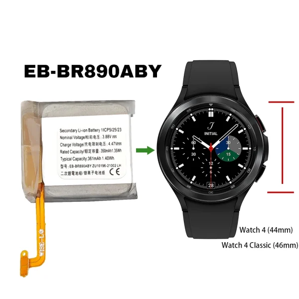 Nadomestna baterija EB-BR890ABY za Samsung Galaxy Watch 4 Classic (46mm) SM-R890 SM-R895,Galaxy Watch 4 (44mm) SM-R870 SM-R875 SM-R875U - Image 4