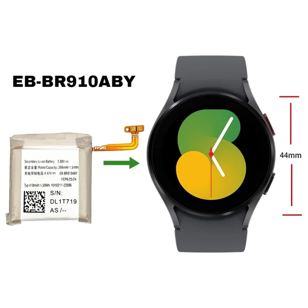 Nadomestna baterija EB-BR910ABY za Samsung Galaxy Watch 5 (44mm) SM-R910 SM-R915U SM-R915F SM-R905F - Image 4