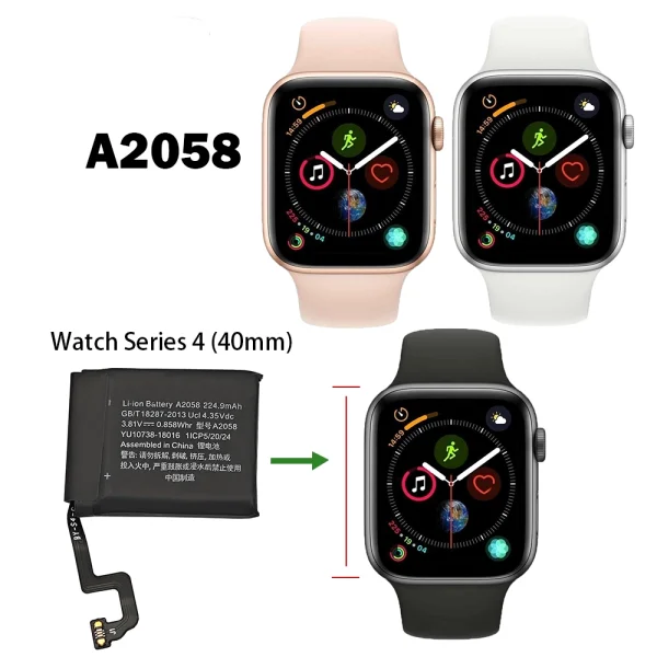 Nadomestna baterija A2058 za Apple Watch Series 4 (40mm) - Image 4