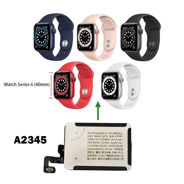 Nadomestna baterija A2345 za Apple Watch Series 6 (40mm) - Image 4