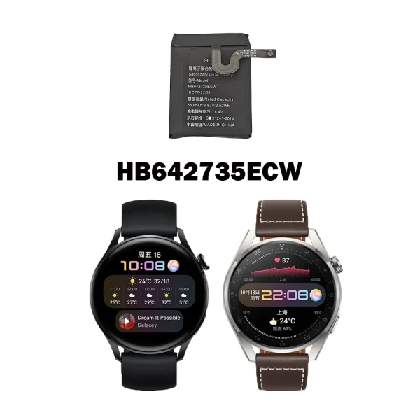 Nadomestna baterija HB642735ECW za HUAWEI Watch 3Pro,Watch 3S,Watch 3X,Honor Watch  K2 - Image 4