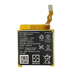 Nadomestna baterija GB-S10-353235-0100 za Sony Smart Watch 3,SWR50