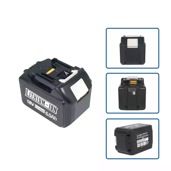 18V 6.0Ah Nadomestna baterija za MAKITA BL1830B BL1840B BL1850B BL1860B BL1815 BL1820 LXT400 - Image 4