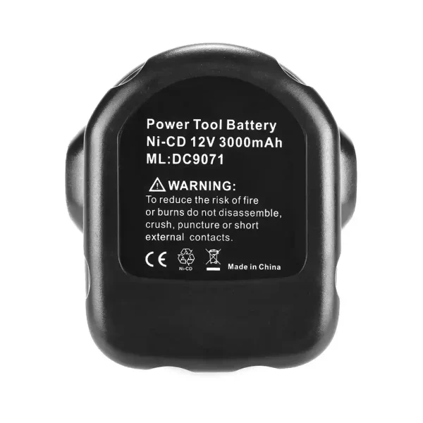 12V 3000mAh Nadomestna baterija za DEWALT DE9074 DC9071 DE9037 DE9071 DE9075 DW9071 DW9072 DW9074 - Image 4