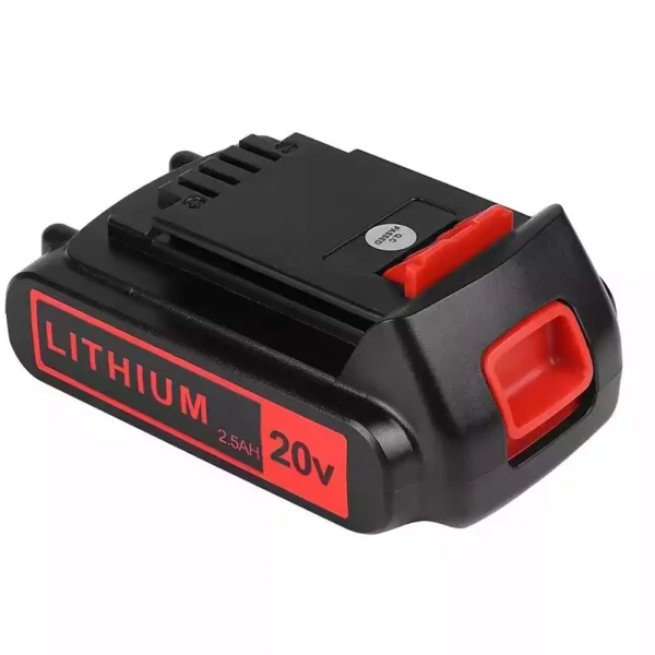 20V 2.5Ah Nadomestna baterija za Black&Decker LBX4020 LBXR20 LBXR20B LBXR20-OPE LBXR2020 LB20 LBX20 LB2X4020