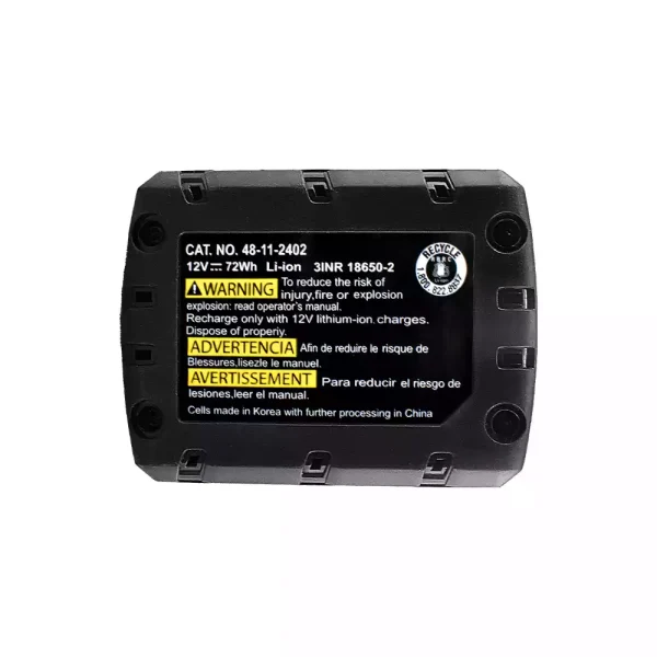 12V 6.0Ah Nadomestna baterija za Milwaukee M12 - Image 4