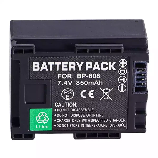 Nadomestna baterija za Canon BP-807 BP-808 BP-809