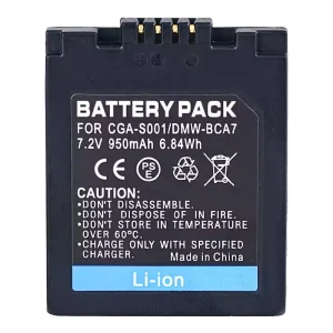Nadomestna baterija za PANASONIC CGA-S001 DMW-BCA7