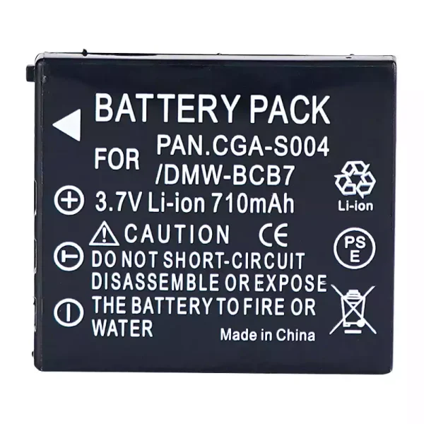 Nadomestna baterija za PANASONIC CGA-S004 DMW-BCB7
