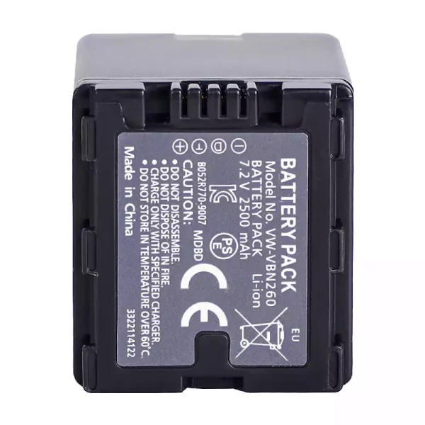 Nadomestna baterija za PANASONIC VW-VBN260 - Image 4