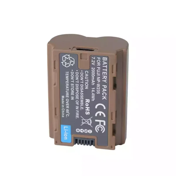 USB-C Type C Input Nadomestna baterija za FUJIFILM X-H2S / XH2S, X-S20, X-T4 / XT4, X-T5 / XT5 - Image 3