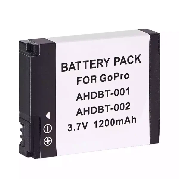 Nadomestna baterija za GoPro AHDBT-001 AHDBT-002,GoPro HD HERO(2010 MODEL),HD HERO2 - Image 2
