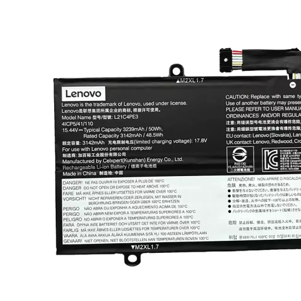 Baterija za prenosnik LENOVO L21C4PE3 L21M4PE4 - Image 3