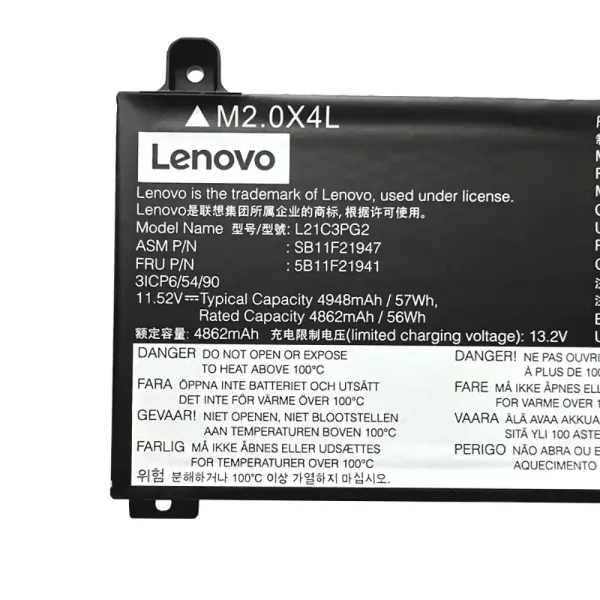 Baterija za prenosnik Lenovo L21C3PG2 L21M3PG2 - Image 4