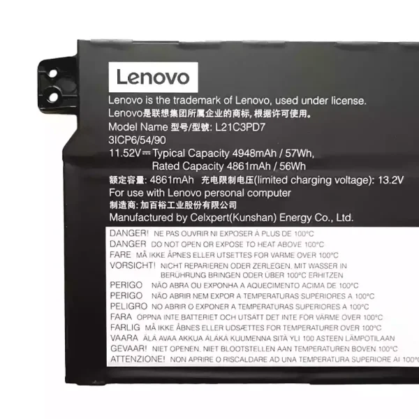 Baterija za prenosnik LENOVO L21C3PD7 L21M3PD7 - Image 3