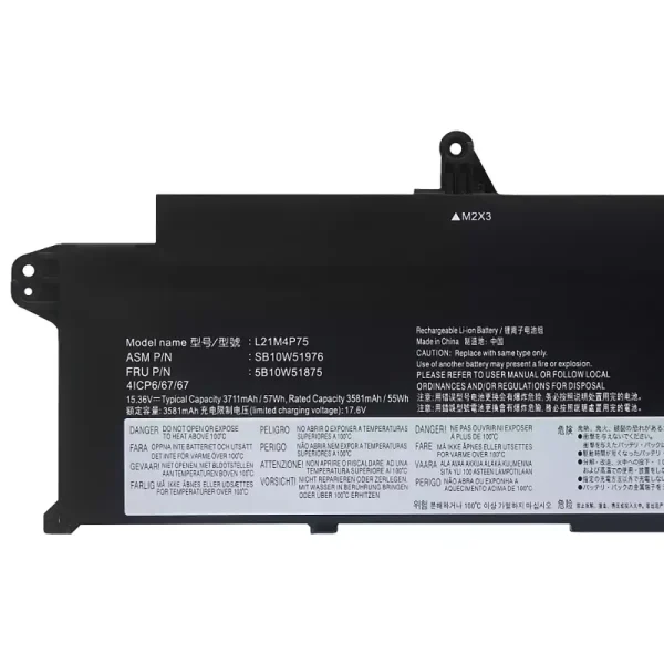 Baterija za prenosnik LENOVO L21B4P71 L21M4P75 L21C4P75 L21L4P73 - Image 3