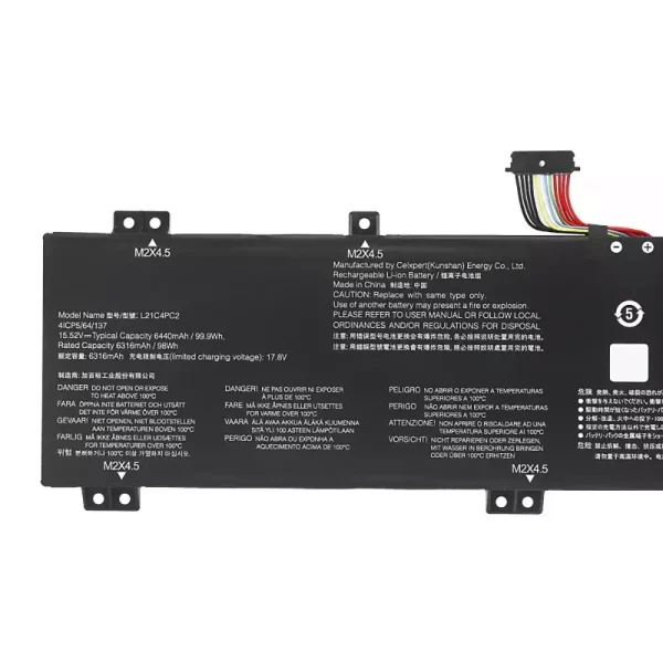 Baterija za prenosnik LENOVO L21C4PC2 L21C4PC3 L21D4PC2 L21M4PC5 L21M4PC6 - Image 3