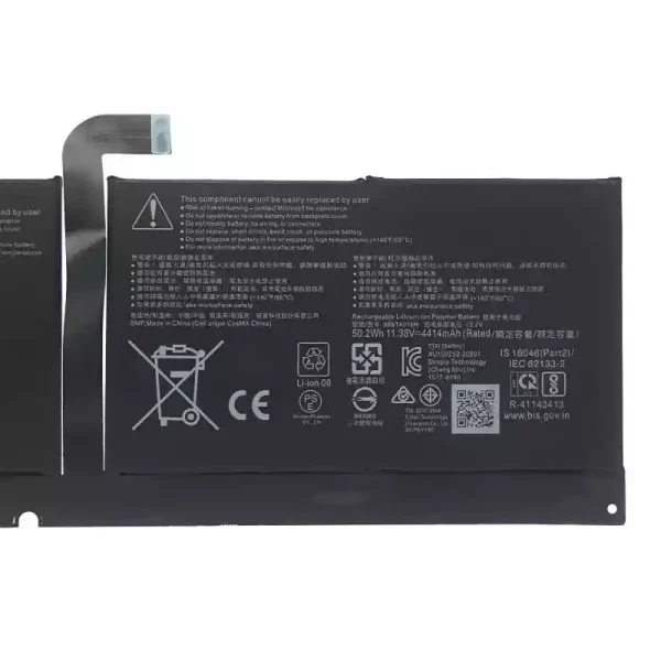 Baterija za prenosnik 96BTA016H 96BTA015H DYNC01,Microsoft Surface Pro 8 1983 1982 - Image 3