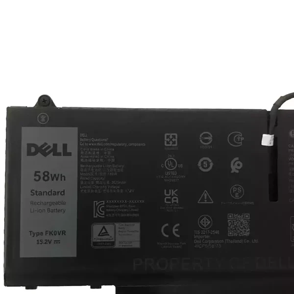 Baterija za prenosnik DELL FK0VR FKOVR - Image 3