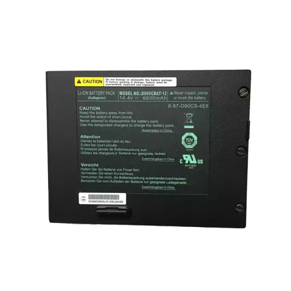 Baterija za prenosnik CLEVO D900CBAT-12 6-87-D90CS-4E6