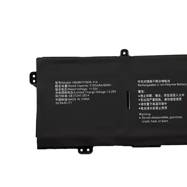 Baterija za prenosnik HUAWEI HB5881P1EEW-31A - Image 3