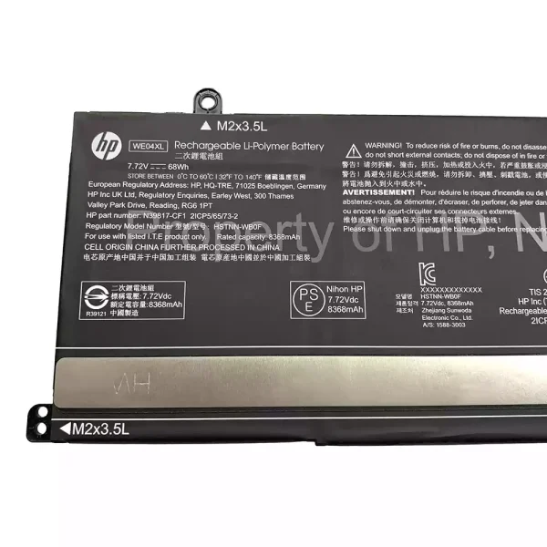 Baterija za prenosnik HP WE04XL HSTNN-WB0F N39857-005 - Image 3