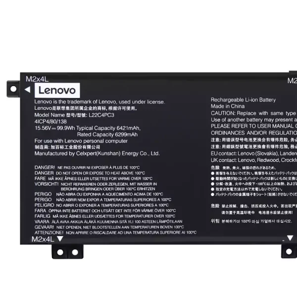 Baterija za prenosnik LENOVO L22C4PC3 L22D4PC3 L22M4PC3 - Image 3