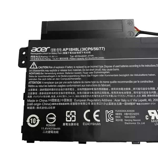 Baterija za prenosnik ACER AP18H18L - Image 2