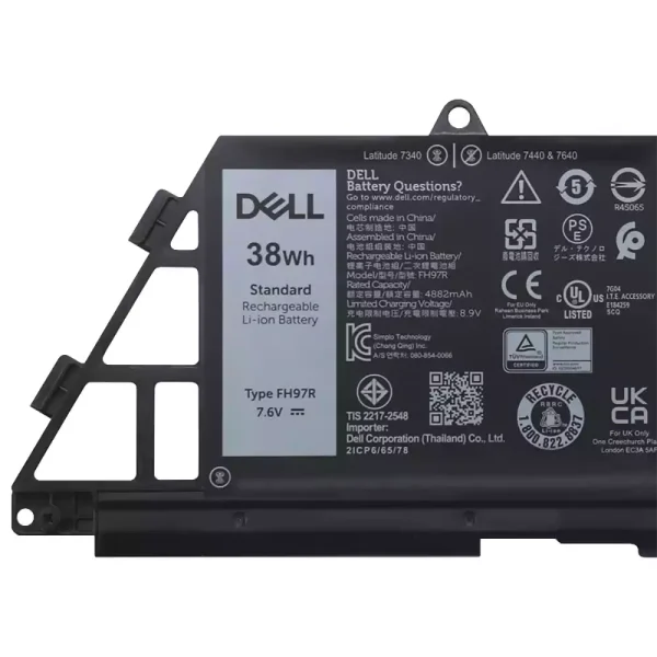 Baterija za prenosnik DELL FH97R 76KVG 599M7 - Image 3