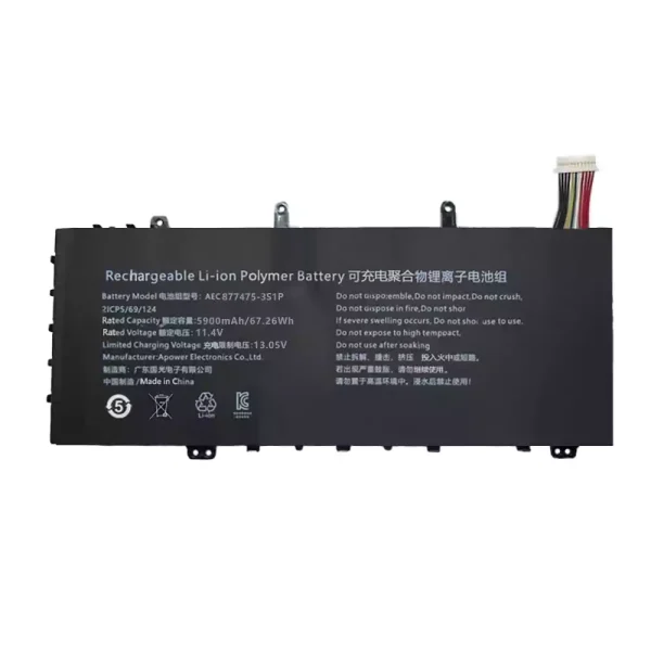 Baterija za prenosnik AEC677475-3S1P