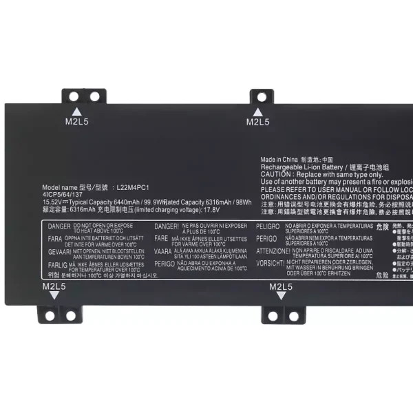 Baterija za prenosnik LENOVO L22M4PC1 L22D4PC1 L22X4PC1 - Image 3