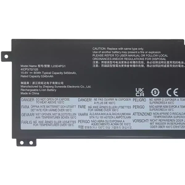 Baterija za prenosnik LENOVO L23N4PG1 L23X4PG1 L23D4PG1 - Image 3