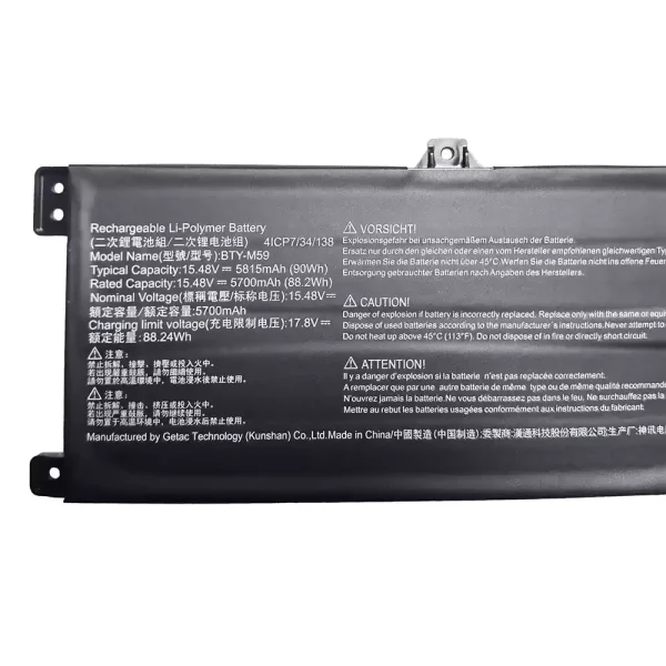 Baterija za prenosnik MSI BTY-M59 - Image 2