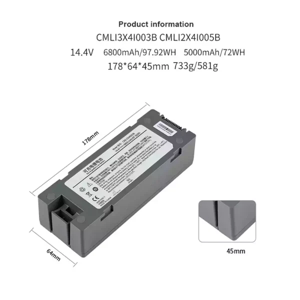 Nadomestna baterija za COMEN CMLI2X4I005B CMLI2X4I002B - slika 3