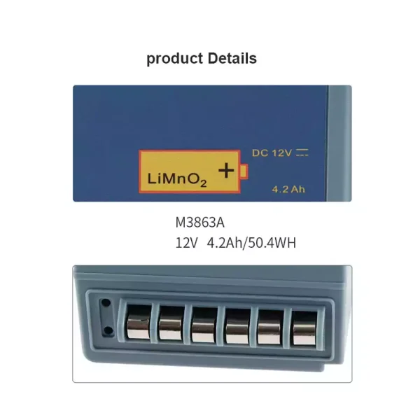 Nadomestna baterija za Philips HeartStart FR2 HeartStart FR2+ M3860A M3861A M3863A M3840A M3841A - slika 4