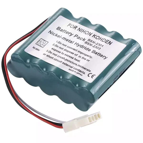 Nadomestna baterija za Nihon Kohden WS-231P,QI-231P,QI-236P,BSM-73 - slika 2