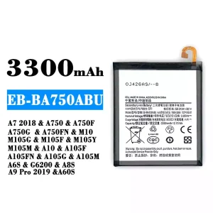 Baterija mobilnega telefona EB-BA750ABU za Samsung A7 2018/A8S/A9 Pro 2019/A60S
