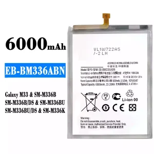 Baterija mobilnega telefona EB-BM336ABN za Samsung Galaxy M33