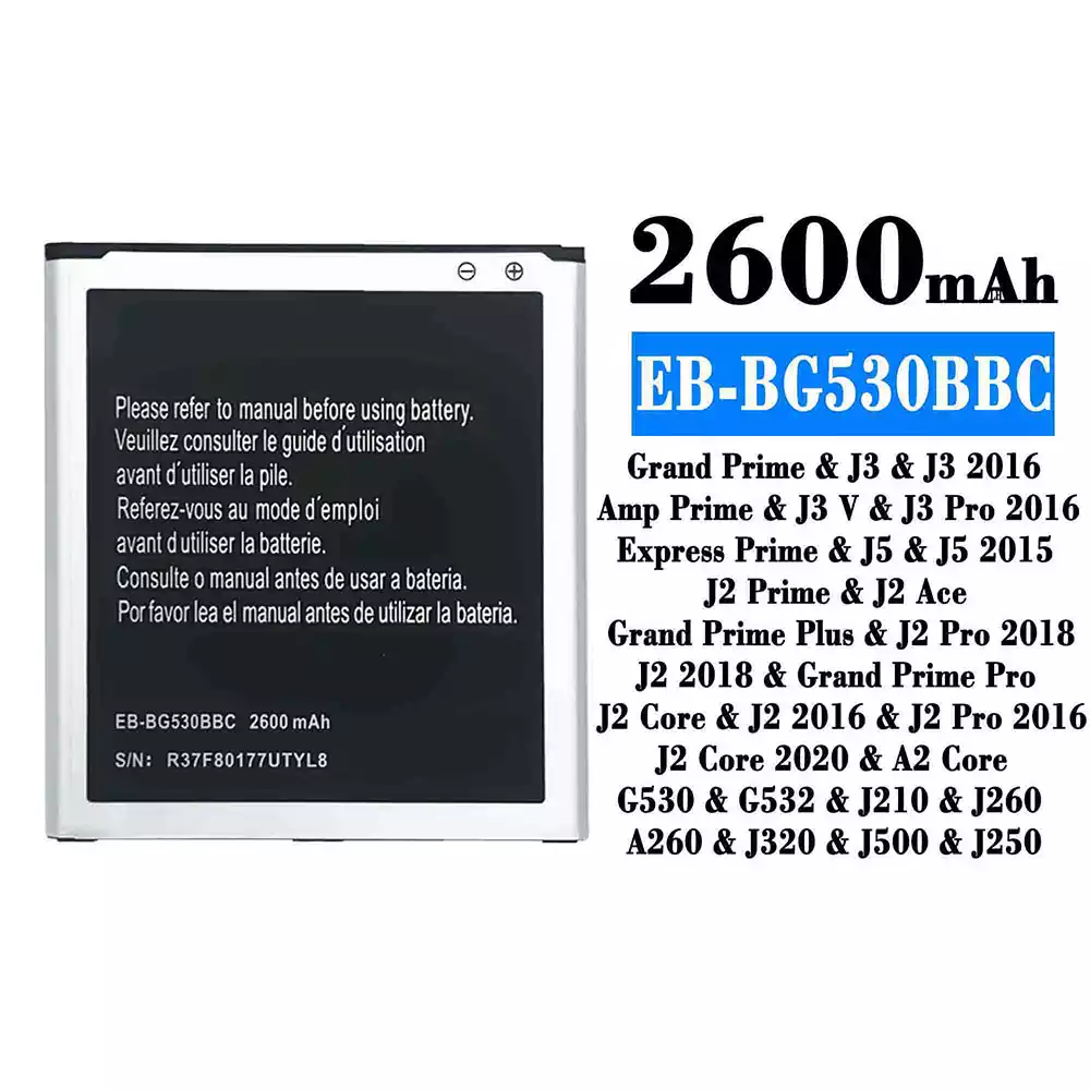 Baterija mobilnega telefona EB-BG530BBC za Samsung J3/J3 2016/J3 Pro 2016/J5/J5 2015