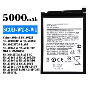 Baterija mobilnega telefona SCUD-WT-S-W1 za Samsung Galaxy A04e/A14 5G