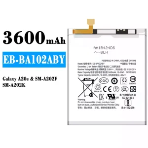 Baterija mobilnega telefona EB-BA102ABY za Samsung Galaxy A20e
