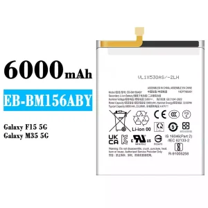 Baterija mobilnega telefona EB-BM156ABY za Samsung Galaxy F15 5G/Galaxy M35 5G