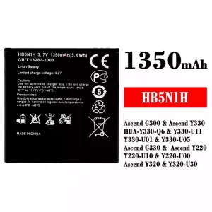Baterija mobilnega telefona HB5N1H za HUAWEI Ascend G300 / Ascend Y330