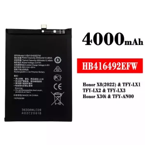 Baterija mobilnega telefona HB416492EFW za HUAWEI Honor X8(2022) / Honor X30i