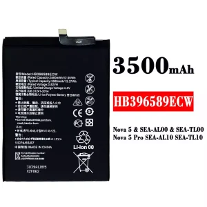 Baterija mobilnega telefona HB396589ECW za HUAWEI Nova 5 / Nova 5 Pro