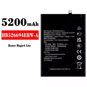 Baterija mobilnega telefona HB526694EHW-A za HUAWEI Honor Magic 6 Lite