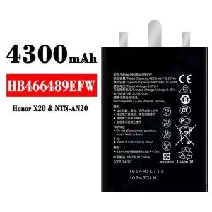 Baterija mobilnega telefona HB466489EFW za HUAWEI Honor X20