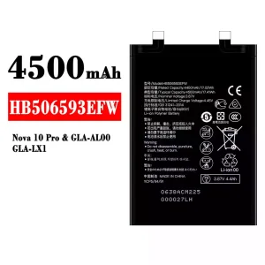 Baterija mobilnega telefona HB506593EFW za HUAWEI Nova 10 Pro