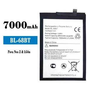 Baterija mobilnega telefona BL-68BT za Tecno Pova Neo 2