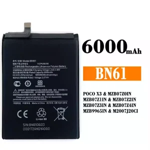 Baterija mobilnega telefona BN61 za Xiaomi POCO X3